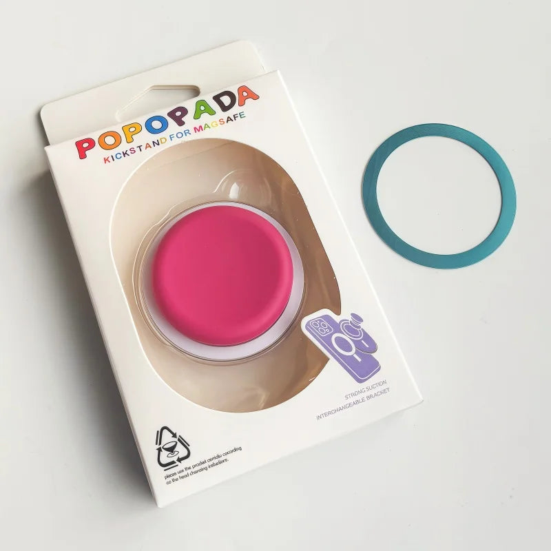 Cute Multicolor Silicone MagSafe Grip Tok Stand for iPhone Wireless Charging