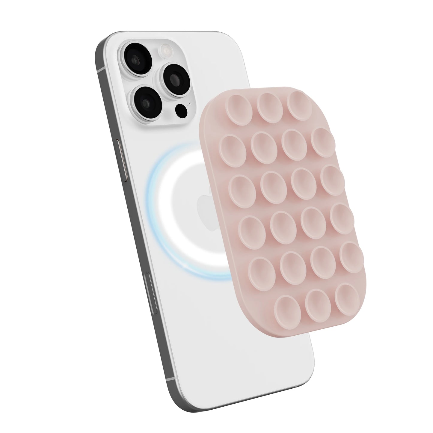 Silicone Magnetic Suction Cup Phone Holder Pad – Wall-Mounted Anti-Slip Square