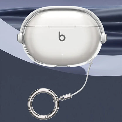 Soft Transparent Shockproof Case with Keychain for Beats Studio Buds +