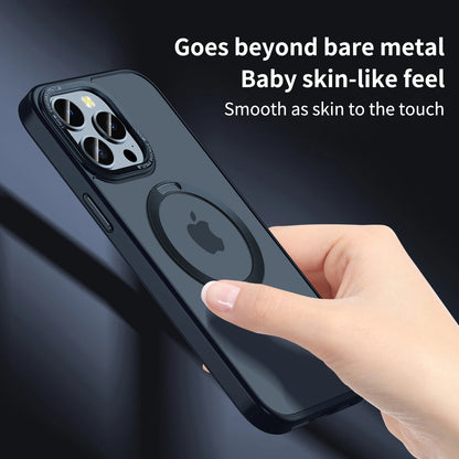 Magnetic Ring Holder MagSafe Case for iPhone 17–12 | Metal Shockproof Cover