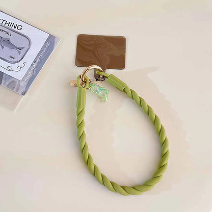 Cute Luminous Bear Phone Strap Lanyard Silicone Long Mobile Rope