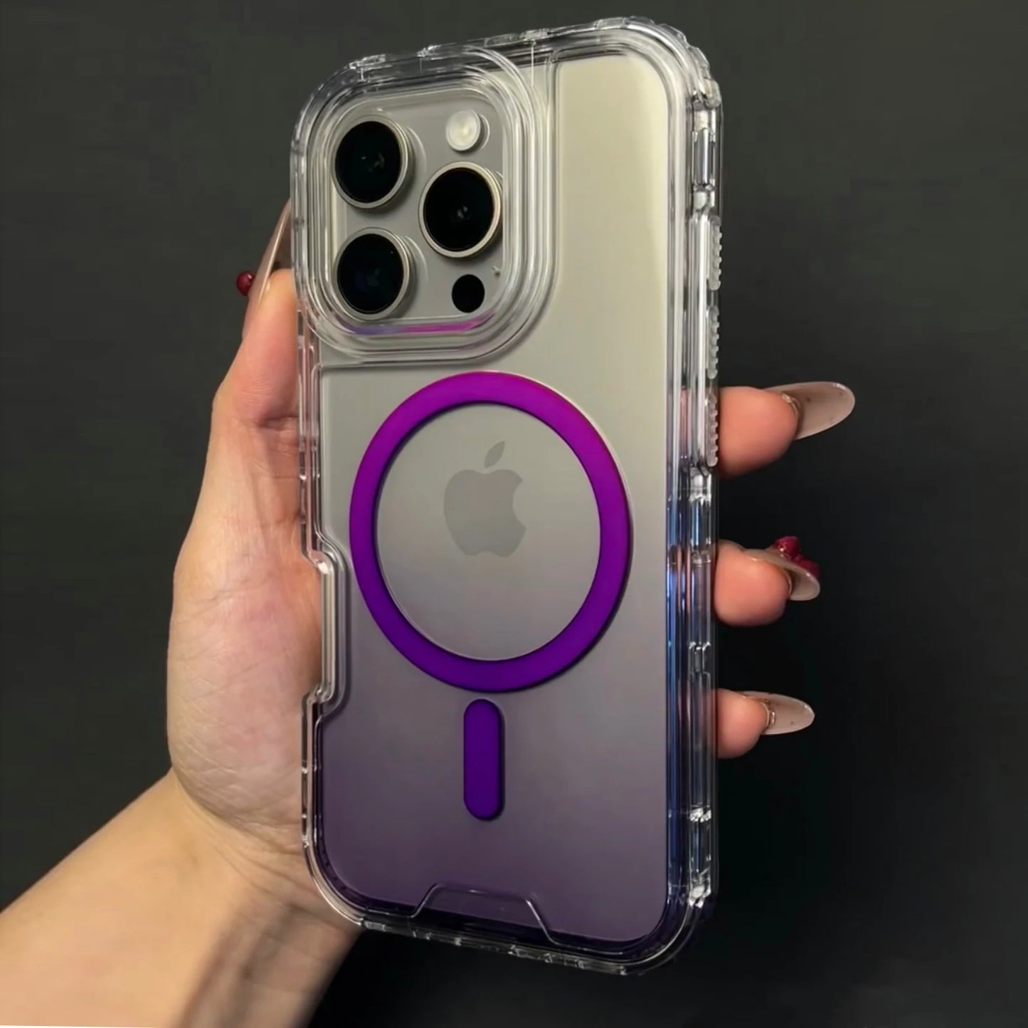 Heavy Duty 3in1 Magnetic Armor Shockproof Case For iPhone 16 15 14 13 12