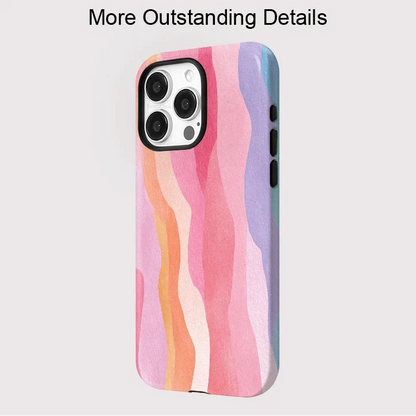 Soft Silicone MagSafe Case for iPhone 16–11 Pro Max Art Painting Cover