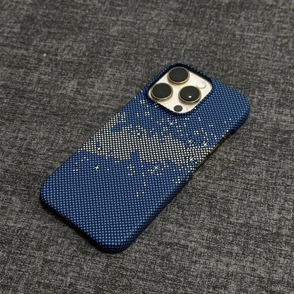 Carbon Fiber MagSafe Case for iPhone 15 14 13 Ultra Slim Magnetic Hard Cover