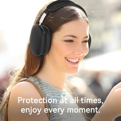 4-in-1 Silicone Case Set for AirPods Max Headphones – Black