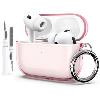 2025 Clear Case for AirPods Pro 3 – Shockproof Cover with Keychain & Cleaner Kit