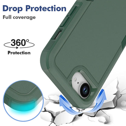 Shockproof Armor Case for iPhone 16e – 360° PC+TPU Protective Cover