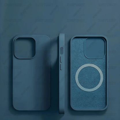 Magnetic Liquid Silicone Case for iPhone 16/15 Pro Max & 16 Plus