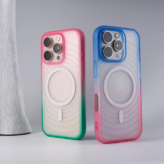 Luxury 3D Water Ripple Magsafe Case for iPhone 12/13/14/15/16 Pro Max