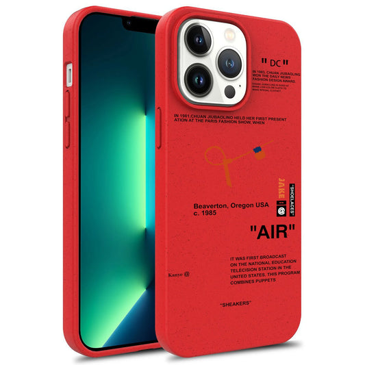 Degrade Silicone Soft Case for iPhone 14–15 – Anti-Drop Shoe Laces Design