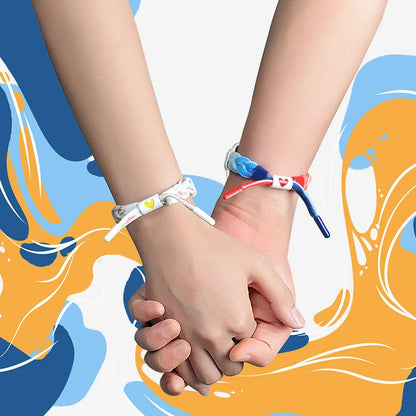 Nylon Woven Sport Strap for Apple Watch 38–45mm – Color Block Loop Band