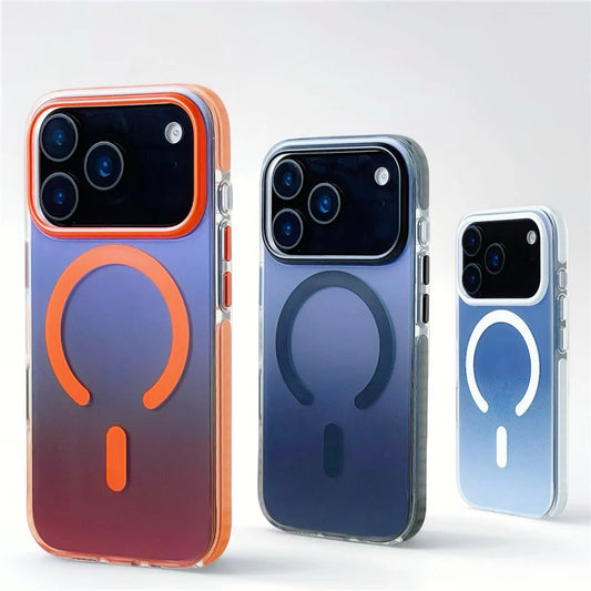 Gradient Matte Shockproof MagSafe Case for iPhone 17 Pro Max Hybrid Cover