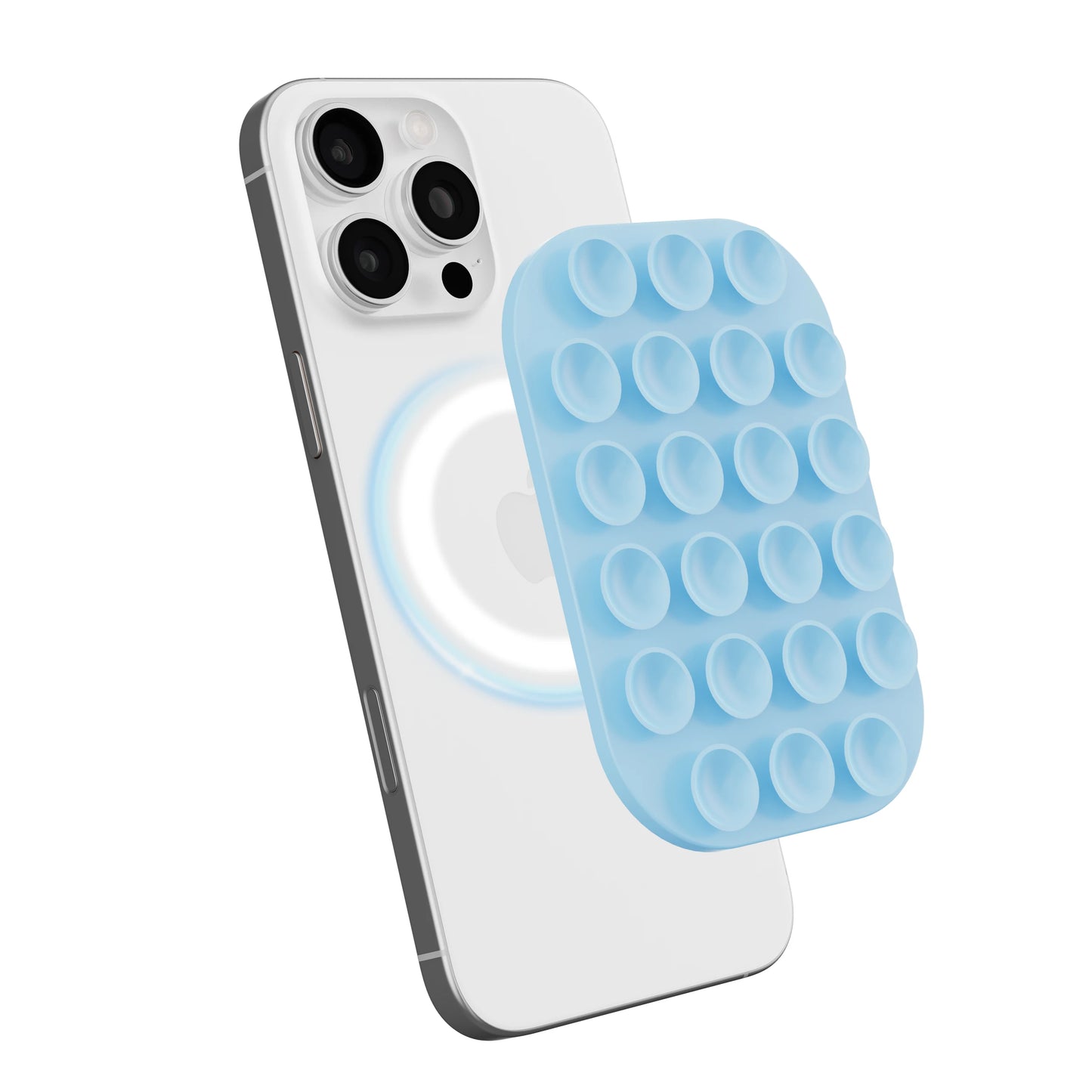 Silicone Magnetic Suction Cup Phone Holder Pad – Wall-Mounted Anti-Slip Square