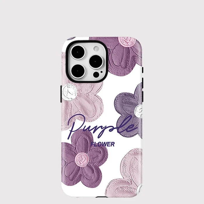 Matte Magnetic Flower MagSafe Case for iPhone 16–11 | Shockproof Cover