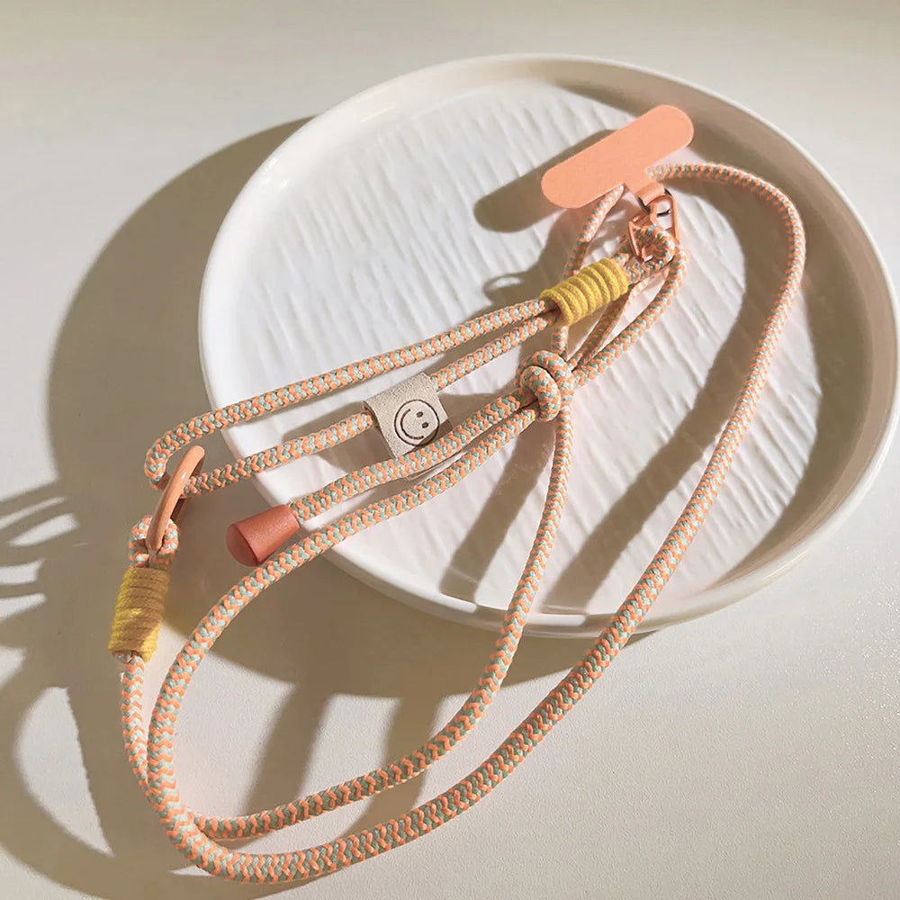 Handwoven Long Mobile Phone Lanyard Crossbody Strap Unisex Anti-Loss Durable