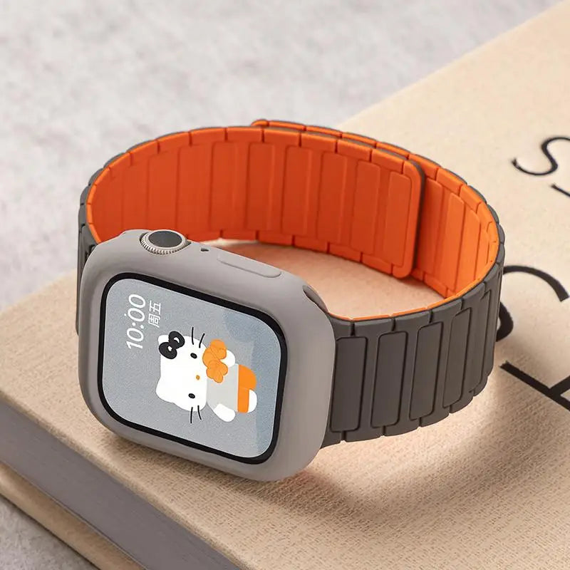 Soft Silicone Case + Strap for Apple Watch Ultra 3 & Series 11–4 SE3