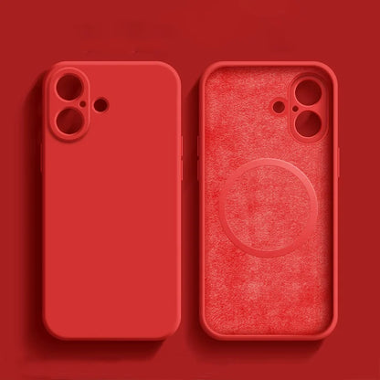 Magnetic Silicone Protective Case for iPhone 15 Pro Max / 14 Plus