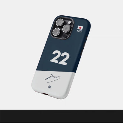 F1 No.22 Simple Glossy Case for iPhone 16 Pro Max–7 Plus | 2-in-1 Tough Cover