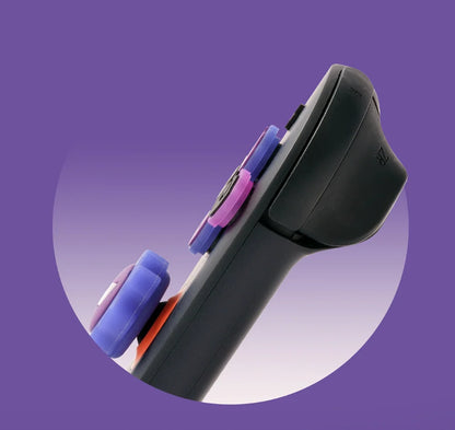 Purple Devil D-Pad & ABXY Key Stickers for Switch 2/OLED | Joy-Con Grip Set