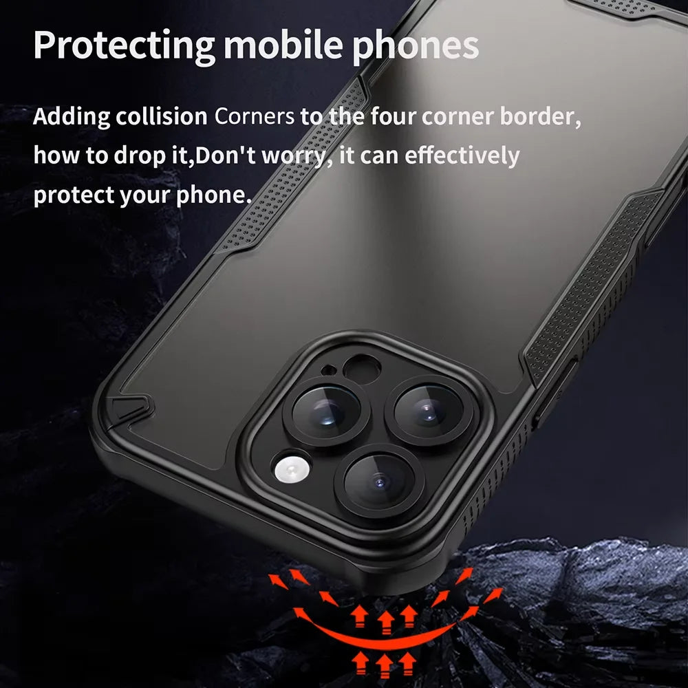 Anti-Scratch Frosted Shockproof Case for iPhone SE–16 Series