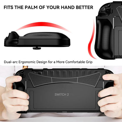 Upgraded TPU Grip Protective Case for 2025 Switch 2 Console Accessories