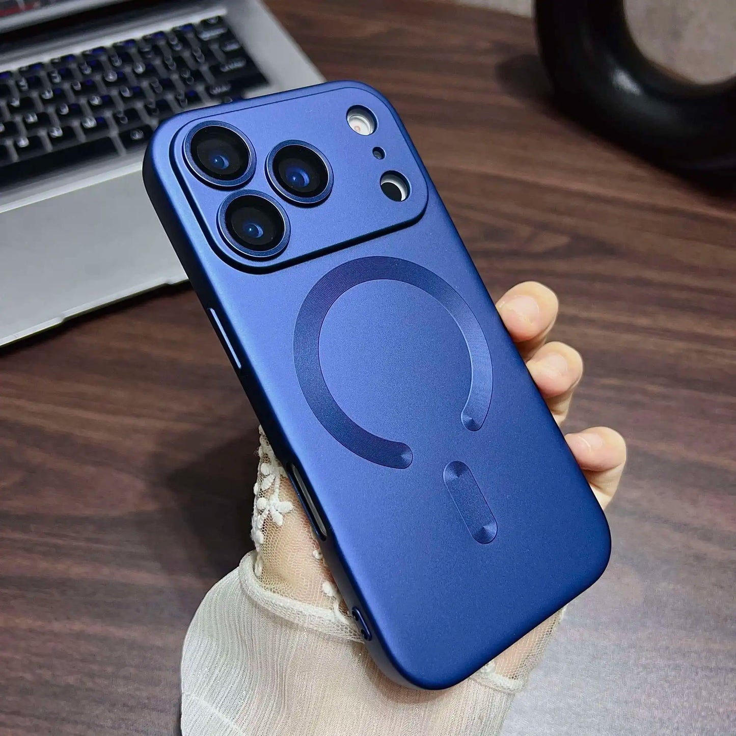 Metallic Paint MagSafe Soft Case for iPhone 14 13 12 11 Pro Max Plus Cover