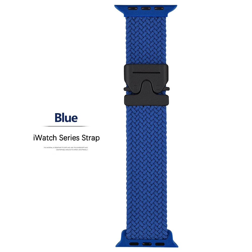 Nylon Parachute Strap for Apple Watch 41–49mm iWatch Ultra/Series 6–11 SE3