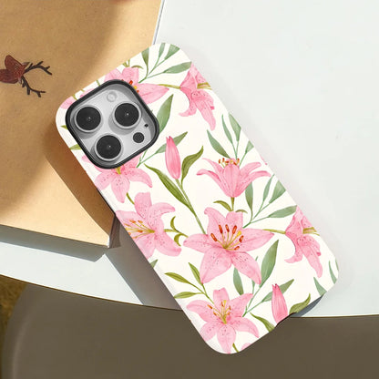 Magnetic Double-Layer Flower Case for iPhone 16–11 Pro Max Shockproof