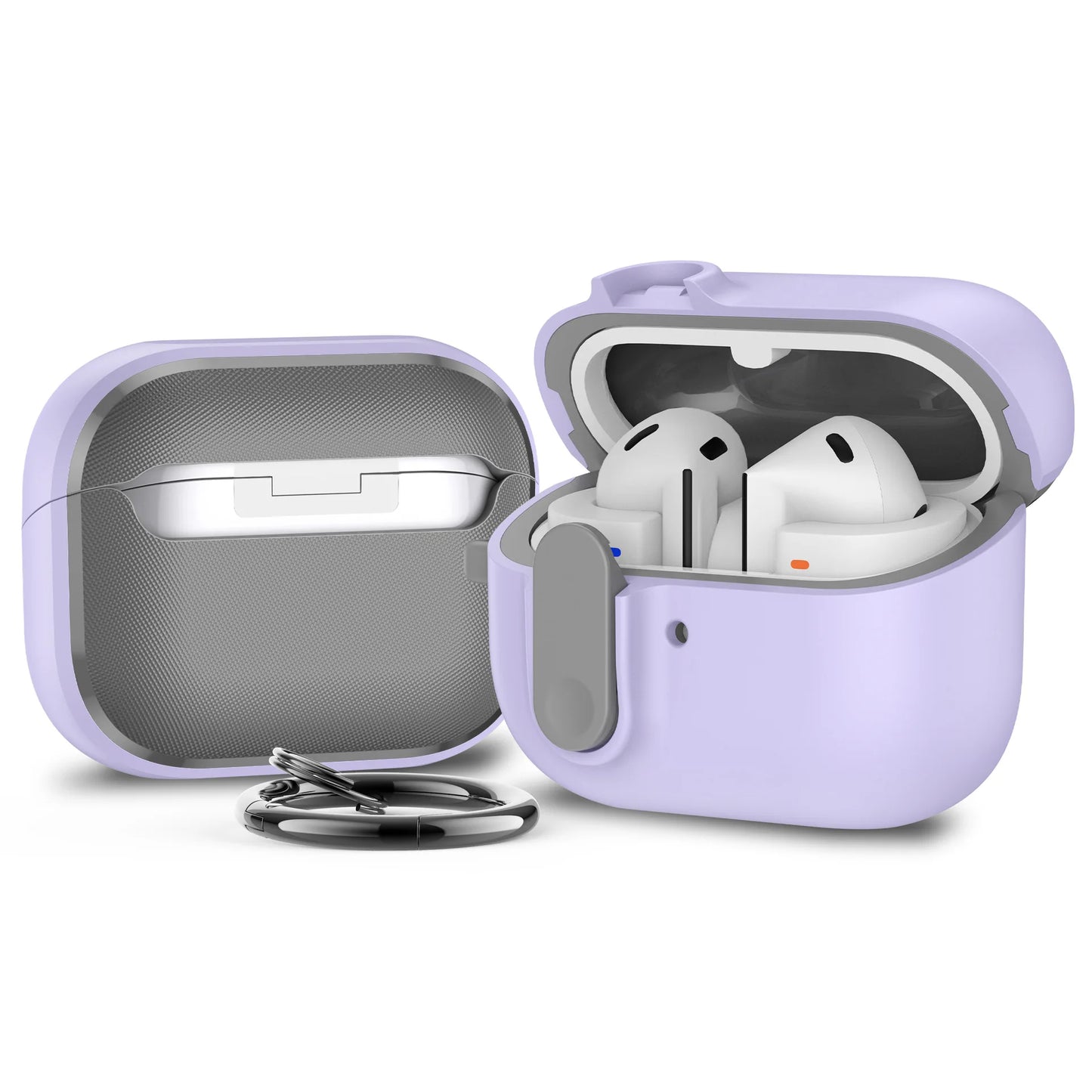 Secure Lock Case for Samsung Galaxy Buds 3/3 Pro with Cleaner Kit & Keychain