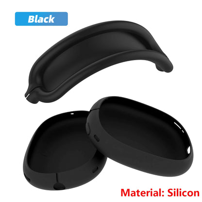 Soft Transparent TPU Protective Case for AirPods Max, Anti-Scratch Shockproof Cover