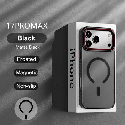 Matte Transparent MagSafe Case for iPhone 17 16 15 14 13 Pro Max Plus Air