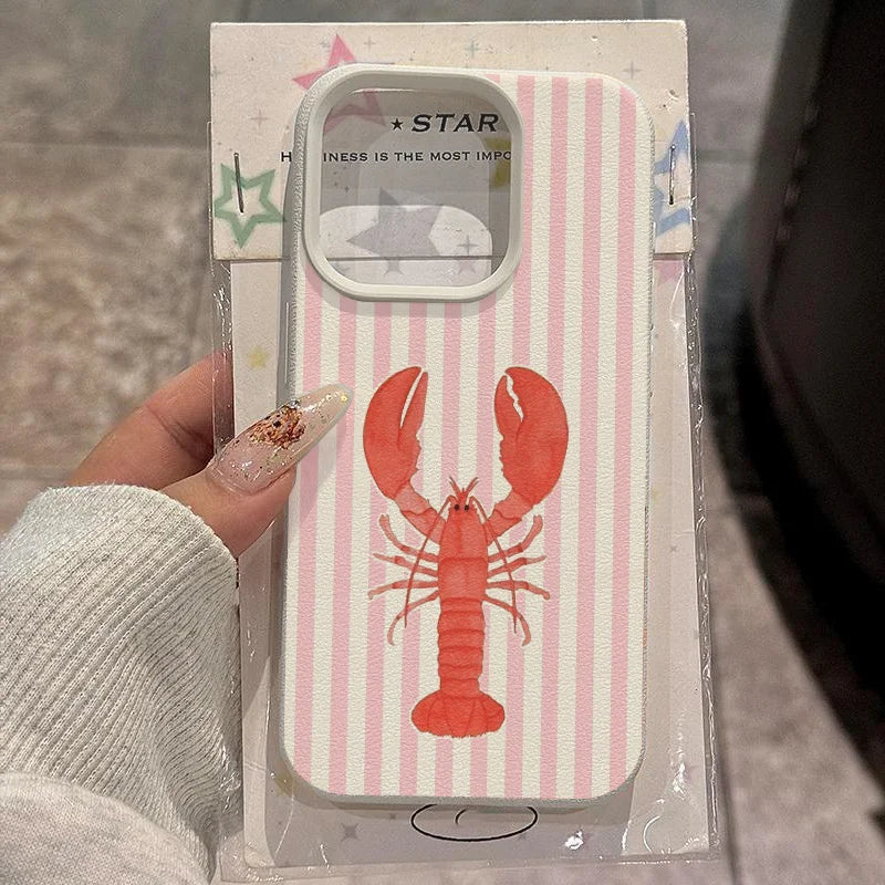 Fresh striped lichee cover, elegant soft TPU, shockproof for iPhone 16-11.