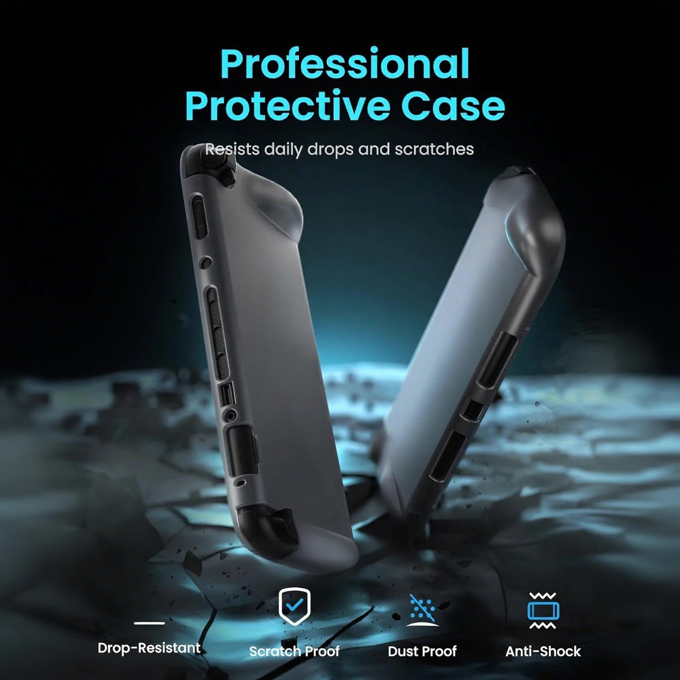 Ergonomic TPU Anti-Slip Shockproof Case for Nintendo Switch 2 Console & Joy-Con