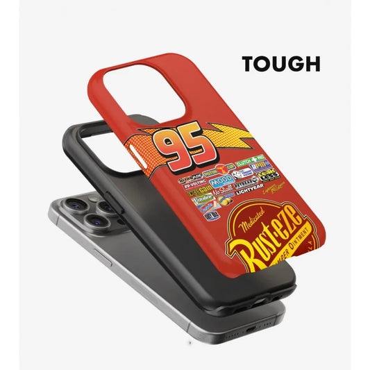 Retro Fashion 2-in-1 Glossy Tough Case – Protective Cover for iPhone 16–7 Series