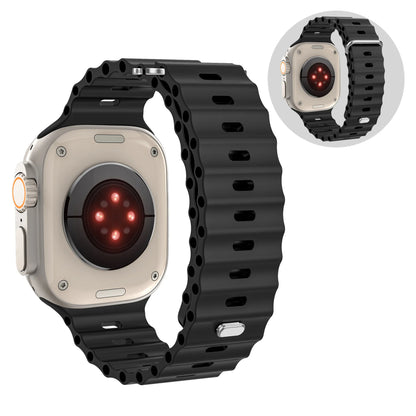 Ocean Silicone Strap for Apple Watch Ultra 3/2 & Series 11–5 SE2 Band