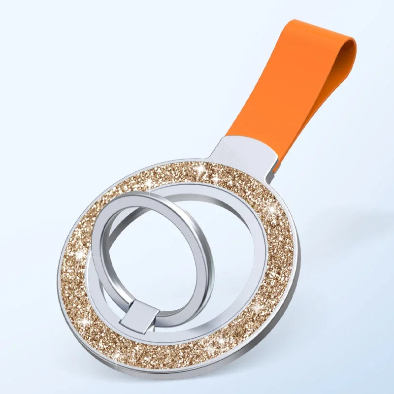 Universal Double-Sided Magnetic Car Phone Holder – MagSafe Grip Ring Stand for iPhone