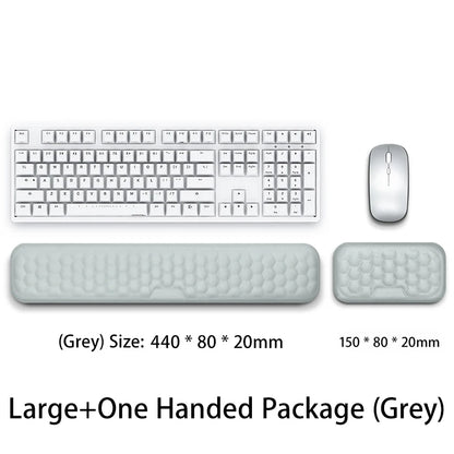 Ergonomic Keyboard & Mouse Wrist Rest Set | Memory Foam Office Support Pad