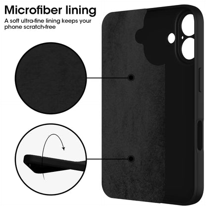 Ultra-Thin Matte Silicone Case for iPhone 16 Pro Max & 16 Plus – Black