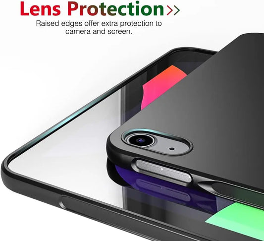 Soft Silicone TPU Case for iPad Air, Mini, Pro & 5–10 Gen iPads – Black Cover