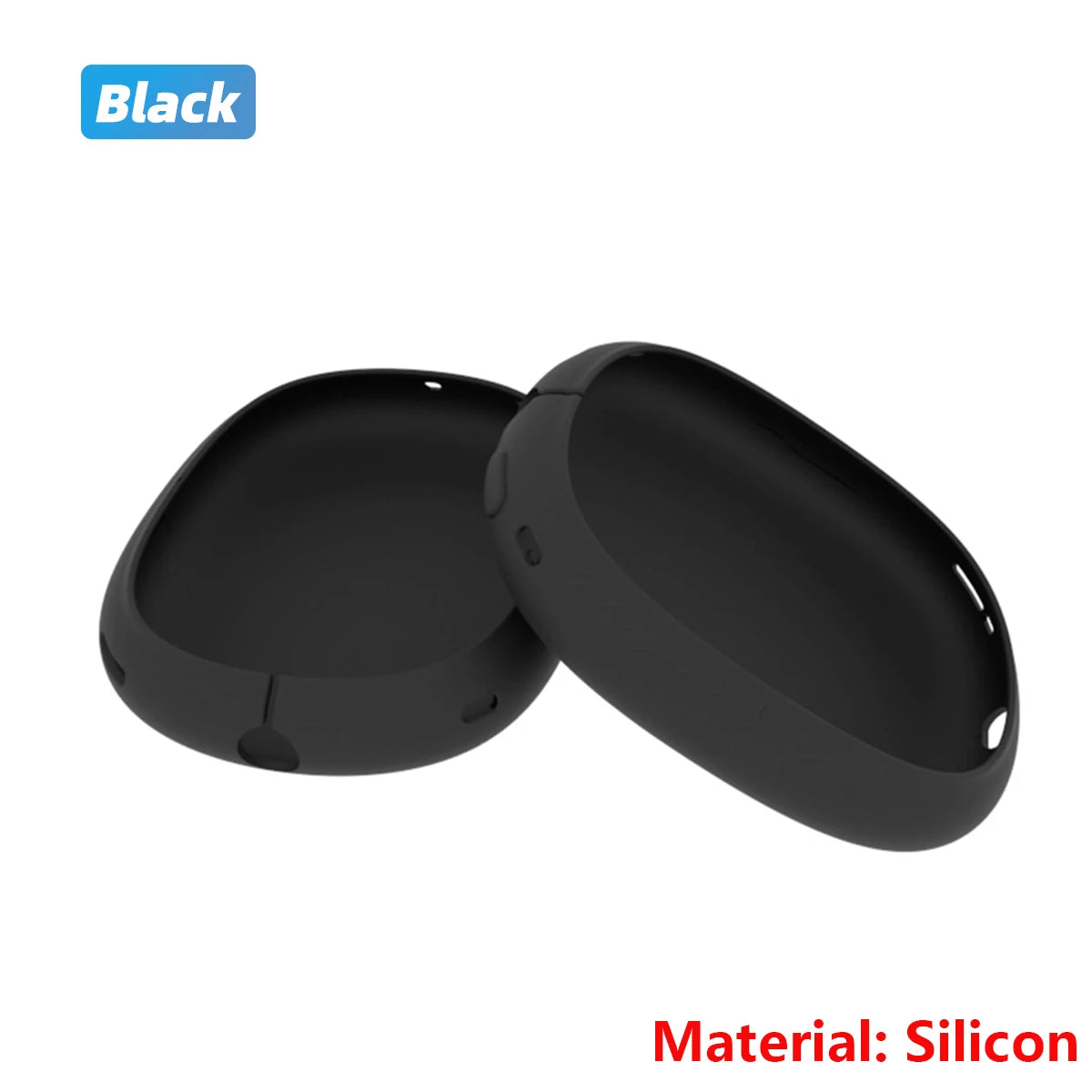 Soft Transparent TPU Protective Case for AirPods Max, Anti-Scratch Shockproof Cover