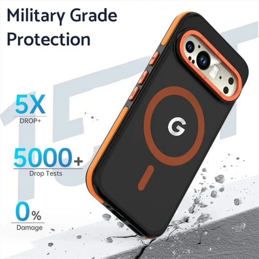 Luxury Contrast Color Magnetic Case for Google Pixel 10 9 Pro XL Rugged Cover