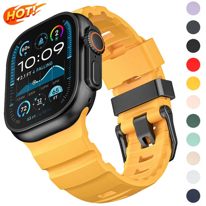 Trail Silicone Sport Band for Apple Watch Ultra 3/2 & Series 11–6/SE3 – All Sizes