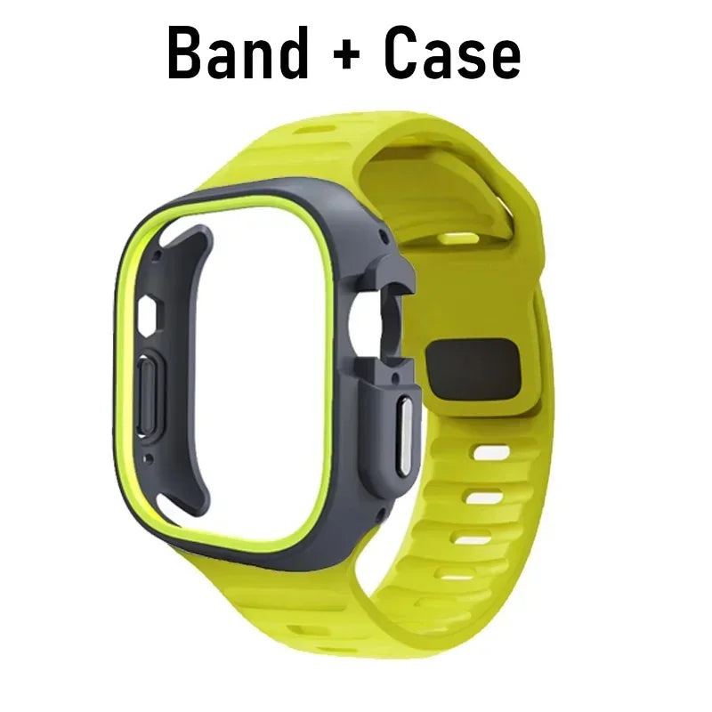 TPU Case + Silicone Sport Band for Apple Watch Ultra & Series 9–1