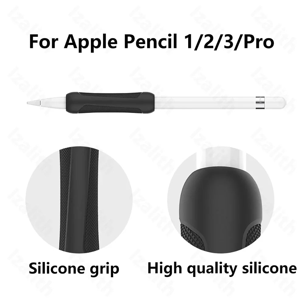 Soft Silicone Grip Sleeve for Apple Pencil 1/2/3 & Pencil Pro