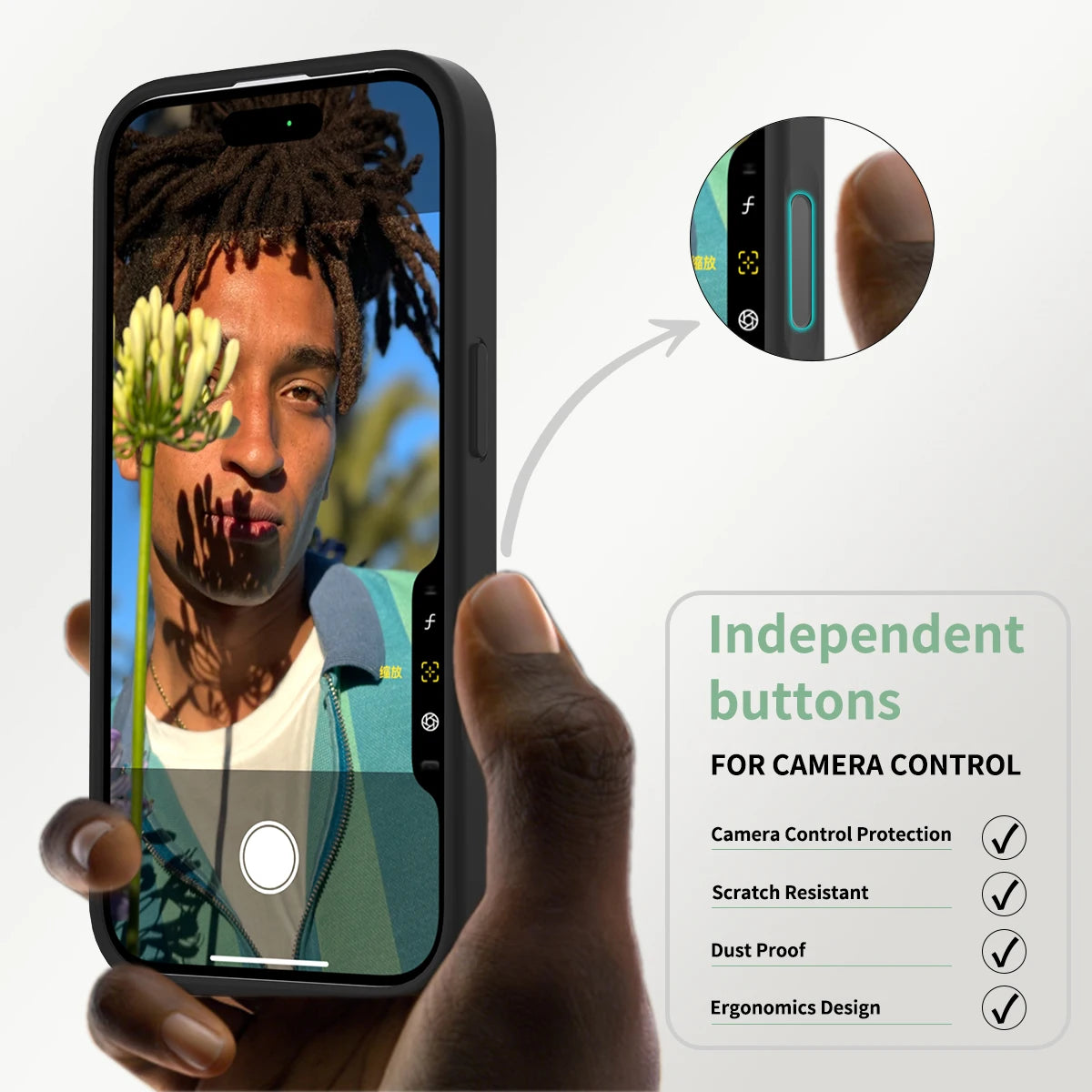 MagSafe Magnetic Case with Camera Capture Button for iPhone 16 Series