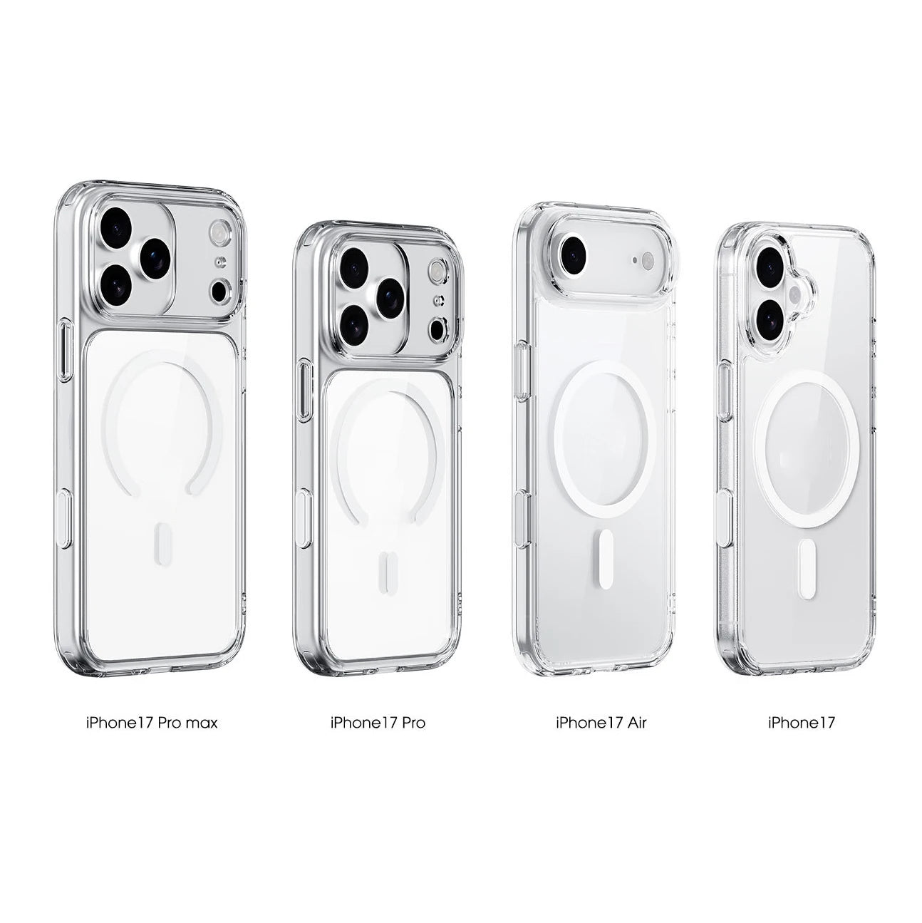 Luxury Transparent MagSafe Case for iPhone 17 Pro Max 17 Air 17 Pro Magnetic