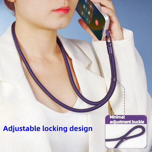 Universal Phone Lanyard with Clip – Anti-Drop, 360° Rotation Strap