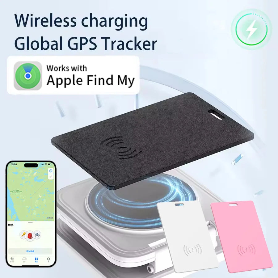 Ultra-Slim GPS Wallet Tracker – Anti-Loss Smart Card for iPhone, IPX6 Waterproof