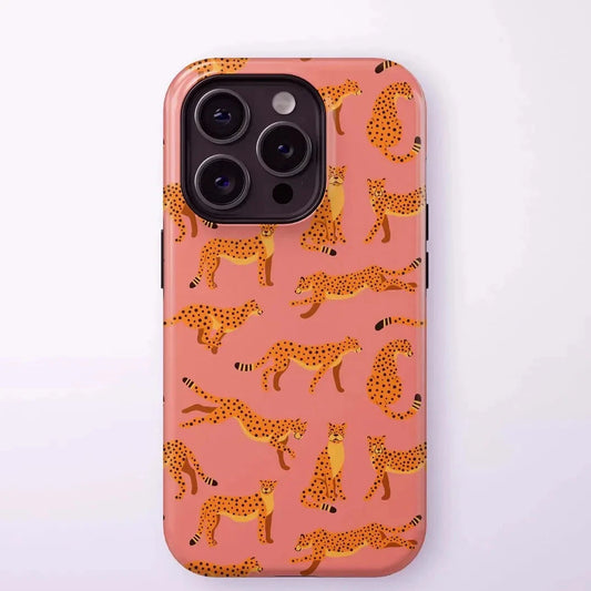 Luxury Leopard Print Case for iPhone 17–8 Pro Max Double-Layer Cover