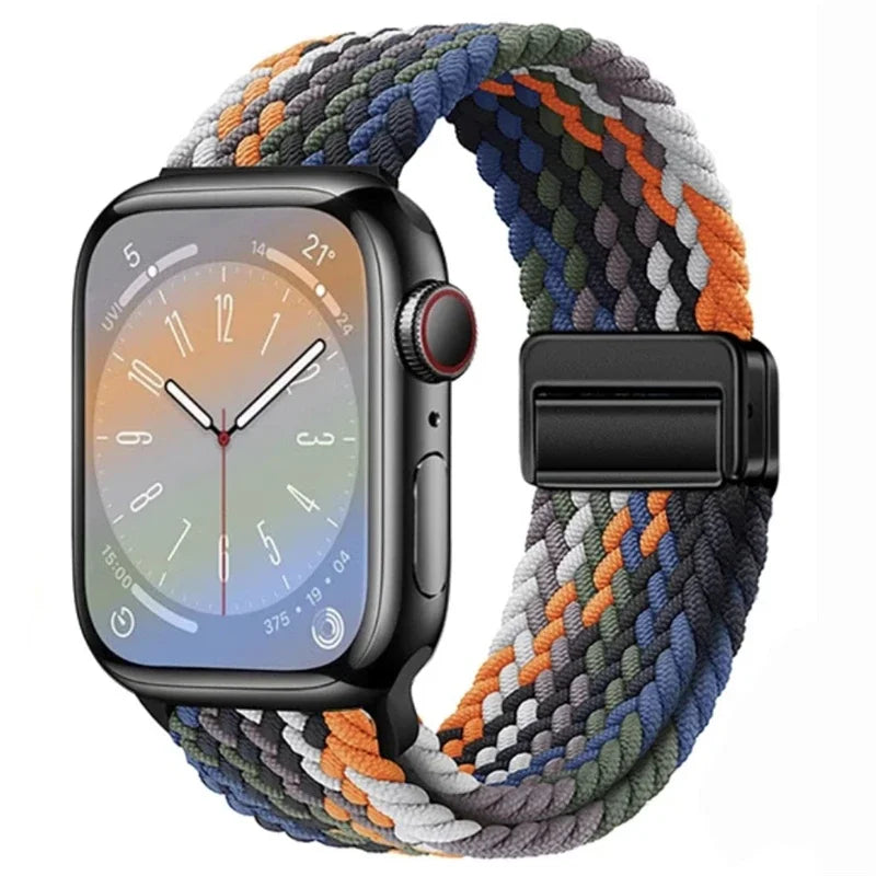 Braided Magnetic Strap for Apple Watch Ultra 2 & Series 10–6 SE Band